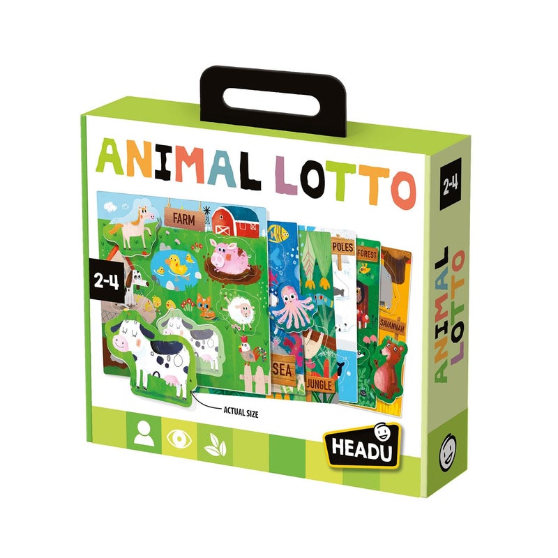 هيدو لعبة هيدو أنيمال لوتو MU22847 التعليمية للأطفال والأولاد والبنات من عمر 2 إلى 4 سنوات - Image 1